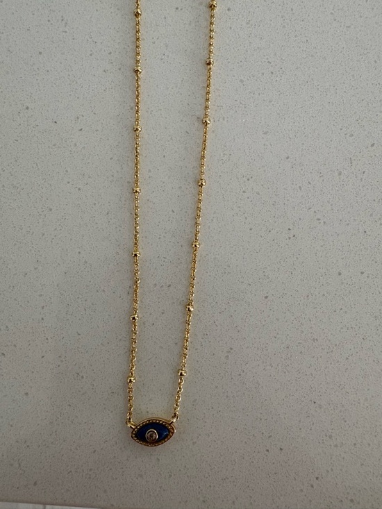 Kendra Scott Jewelry - Kendra Scott Gold-Tone Necklace with Blue Evil Eye Pendant